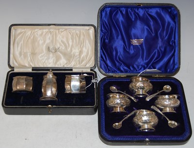 Lot 154 - A Chester silver Art Deco style...