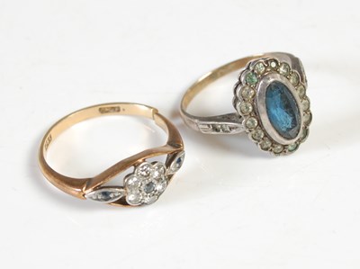 Lot 57 - An early 20th century yellow and white metal...