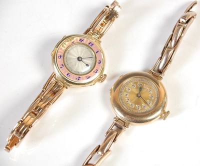 Lot 80 - An early 20th century ladies 18ct gold and...