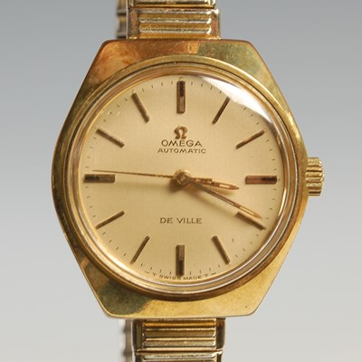 Lot 87 - A vintage gold plated Omega Automatic De Ville...