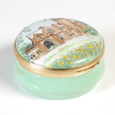 Lot 94 - Crummles & Co., an English enamel table box...