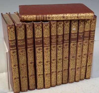 Lot 581 - The works of William Thackeray in 13 volumes...