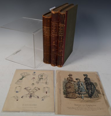 Lot 569 - A collection of coloured plates in three...