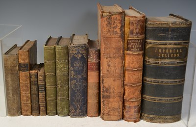 Lot 557 - A collection of antique books to include;...