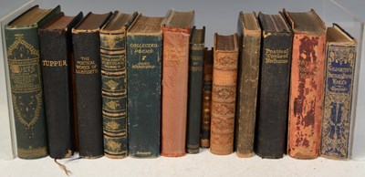 Lot 596 - A collection of antique poetry books printed...