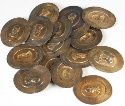 Lot 120 - A collection of seventeen Edinburgh silver...