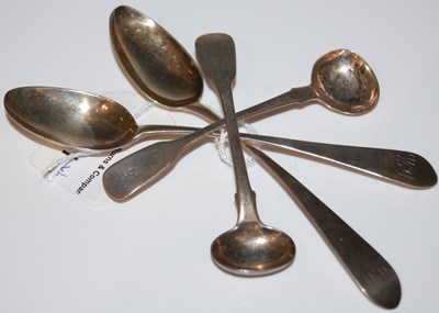 Lot 131 - A pair of Victorian silver salt spoons,...