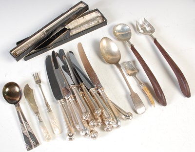 Lot 167 - A collection of assorted silver and...