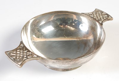 Lot 173 - An Edinburgh silver quaich, makers mark 'FH',...