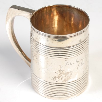 Lot 181 - A George III silver mug, London, '1794',...