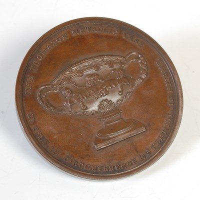 Lot 206 - A 19th century bronze commemorative medal for...