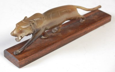 Lot 210 - Manmohan & Bros. New Delhi, a carved horn...