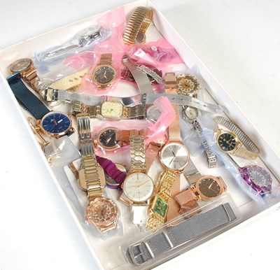 Lot 267 - A box of assorted fashion watches, to include...