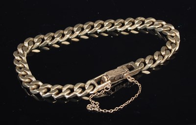 Lot 292 - A 9ct gold bracelet, 21.3g.