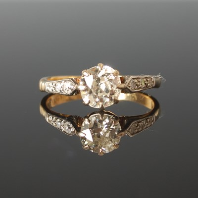 Lot 321 - A mid-20th century yellow and white metal...