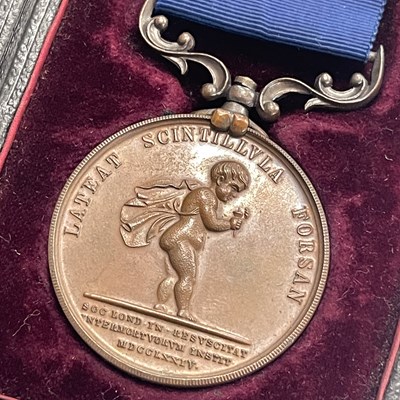 Lot 335 - A bronze medal from the Royal Humane Society...
