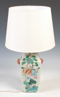 Lot 509 - A Chinese porcelain famille rose vase, Qing...