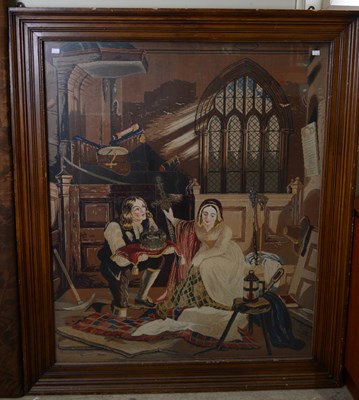 Lot 761 - A 19th century needlework picture, depicting...