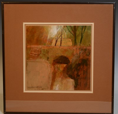 Lot 692 - George Birrell (B. 1949) 
Ochre waterway and...
