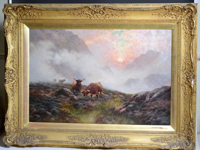 Lot 705 - H. R. Hall (1859-1927) 
Highland cattle...