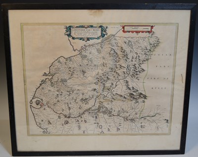 Lot 710 - Johannes Blaeu, Gallovidiae Pars Media a hand...