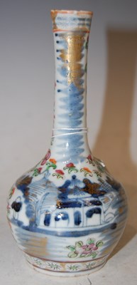 Lot 166 - A Chinese porcelain famille rose Canton bottle...