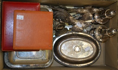 Lot 617 - A box of assorted EP to include a pair of...