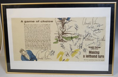 Lot 725 - Golf Interest A piece of Arnold Palmer...