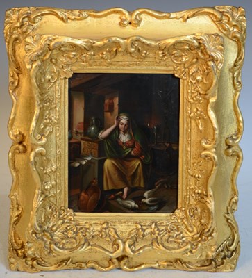 Lot 732 - 19th century European School interior scene...