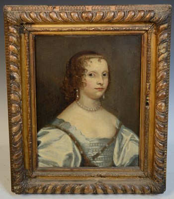 Lot 735 - Manner of Peter Lely Half-length portrait of a...