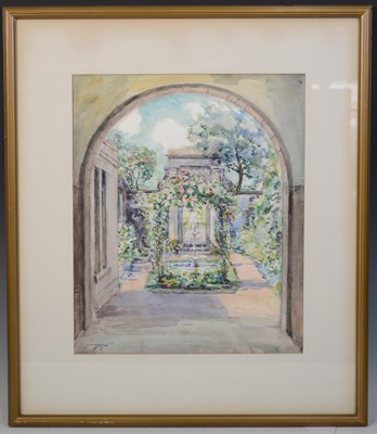 Lot 662 - John Kidd Maxton (1878-1942) 
A courtyard...