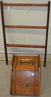Lot 867 - A late 19th century mahogany and brass ...