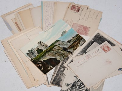 Lot 176 - An interesting collection of postcards to...