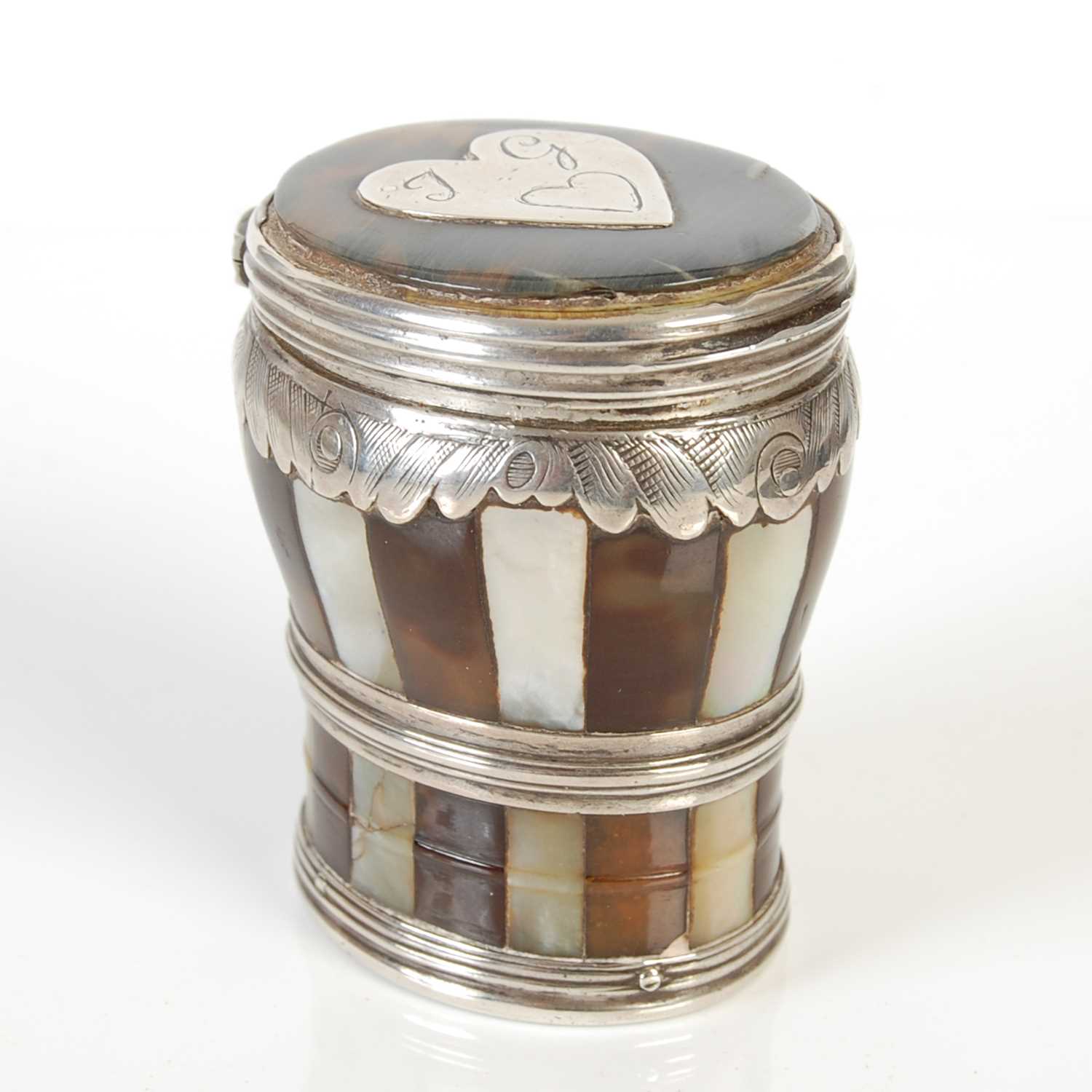 Lot 248 - A Scottish tortoiseshell and mother-of-pearl...