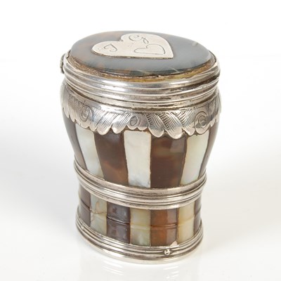 Lot 248 - A Scottish tortoiseshell and mother-of-pearl...