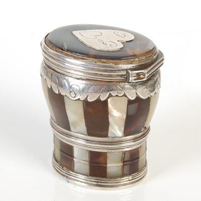 Lot 248 - A Scottish tortoiseshell and mother-of-pearl...