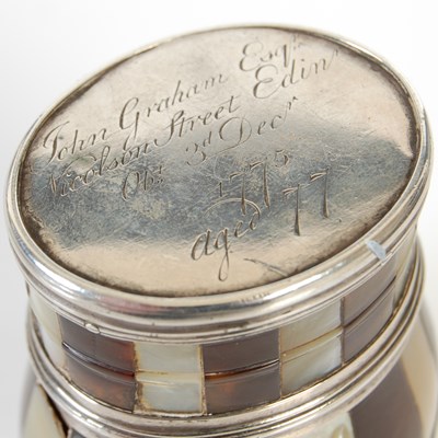 Lot 248 - A Scottish tortoiseshell and mother-of-pearl...