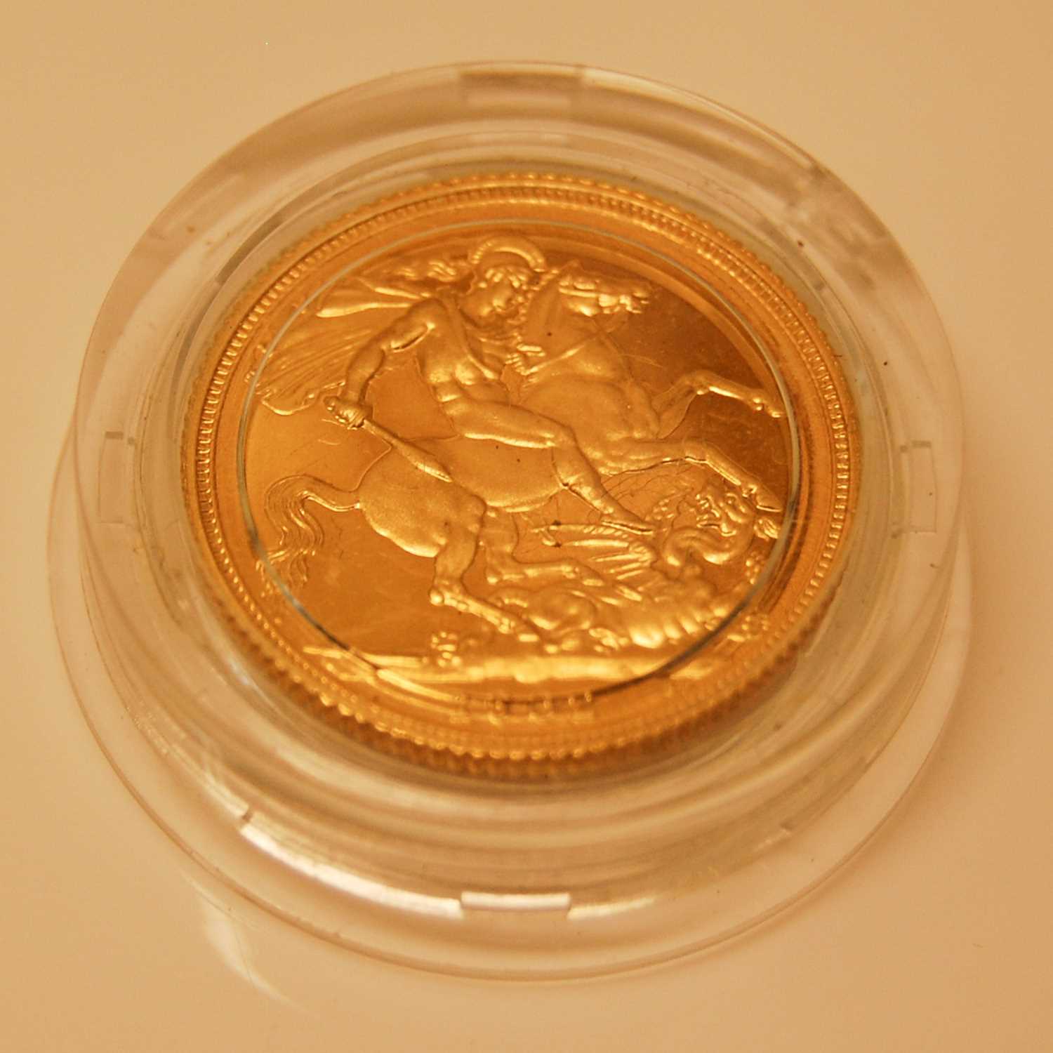 Lot 215 - An Elizabeth II gold half sovereign dated 1982