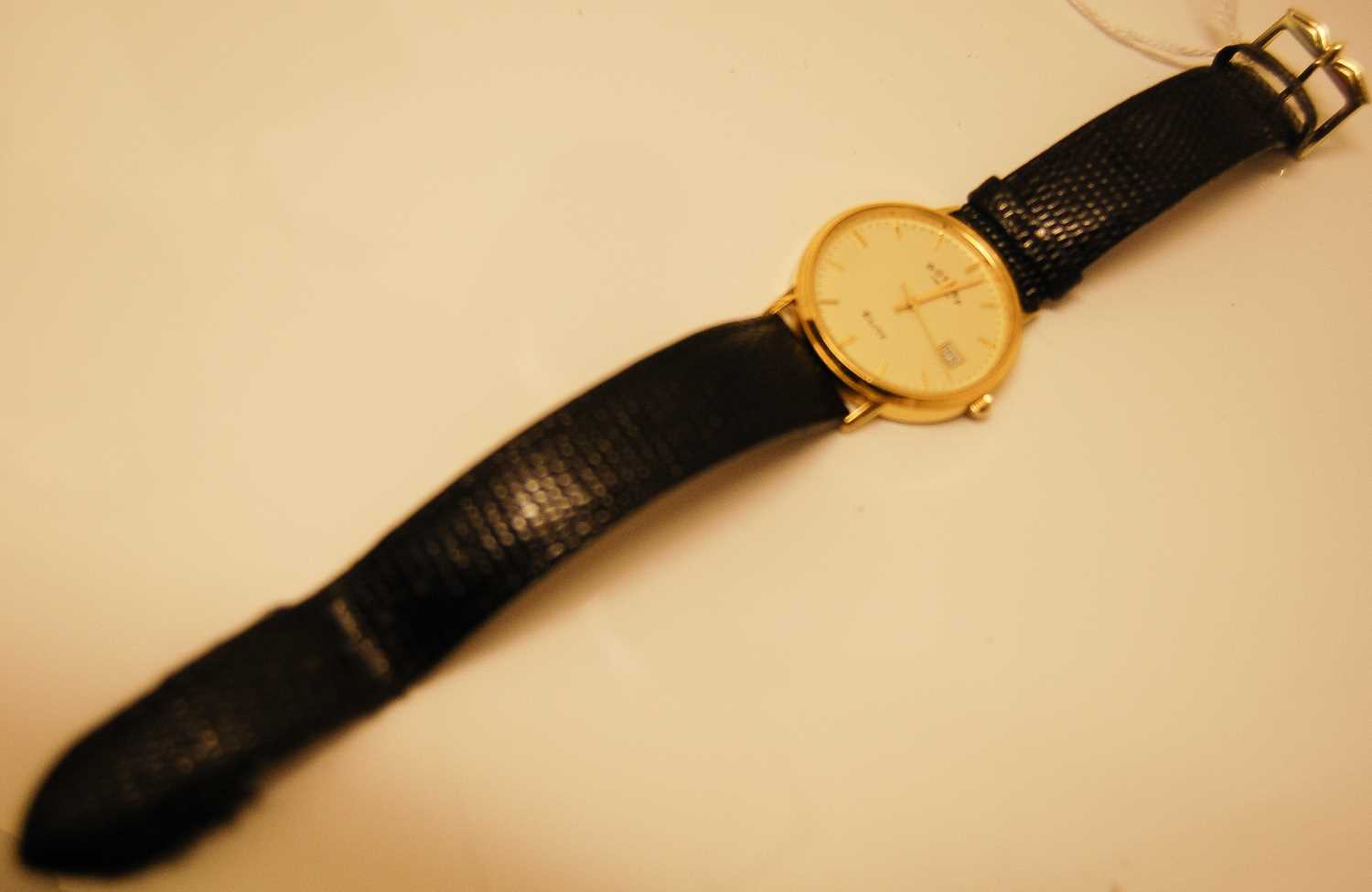 Lot 232 - An 18ct gold gents Rotary Elite wristwatch,...