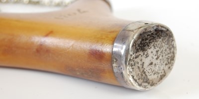 Lot 256 - A Scottish three-pronged antler snuff box,...