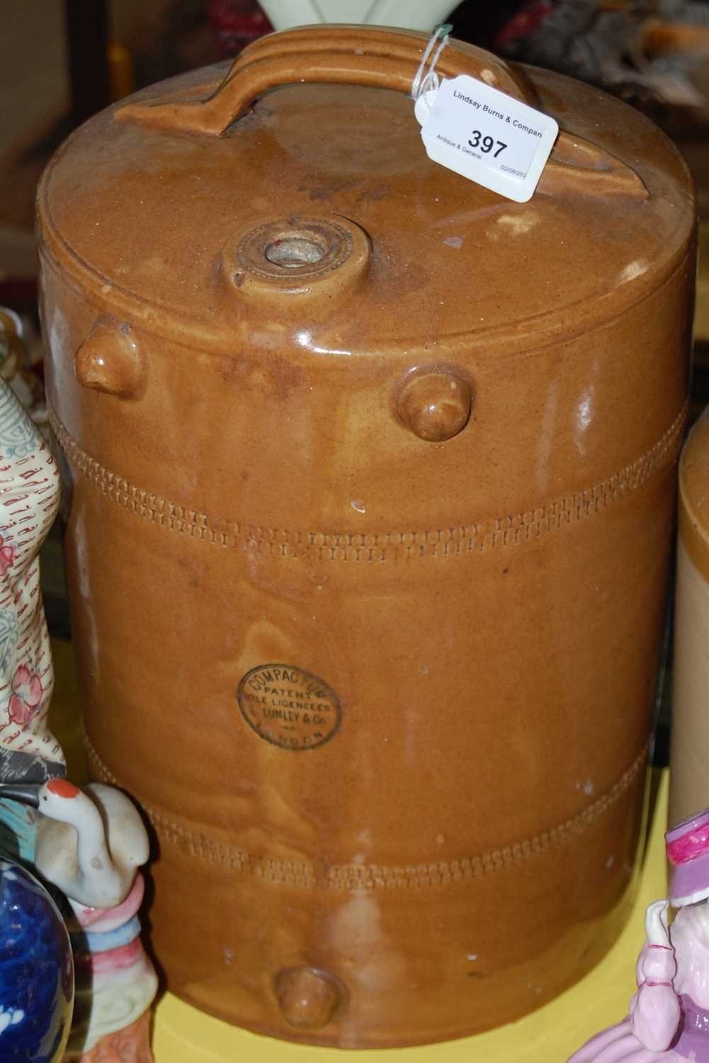 Lot 397 - A stoneware keg, Old Highland Whisky, R. Hay...