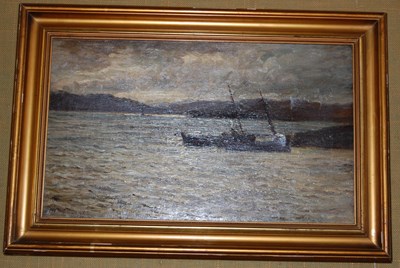 Lot 537 - Colin Hunter (19th century) Herring Skiffs on...