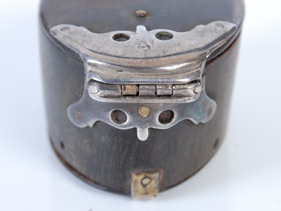 Lot 260 - A Scottish horn oval snuff box, the cover with...