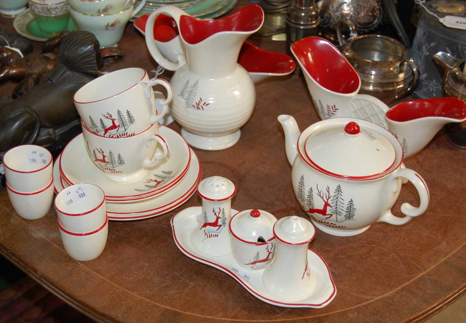 Lot 429 - A collection of Crown Devon Leaping Deer