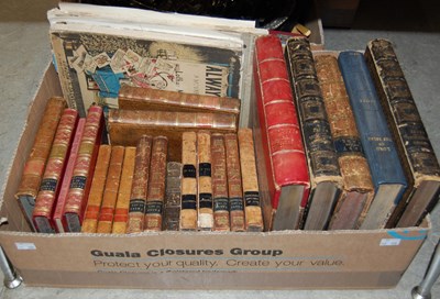 Lot 507 - A box of assorted books to include three...