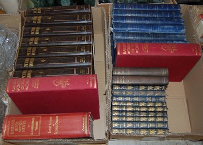 Lot 482 - Two boxes - assorted books to include seven...