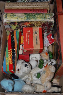 Lot 483 - Box - vintage board games, childrens toys,...