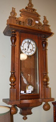 Lot 598 - A Vienna wall clock with Roman numeral dial