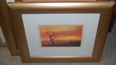 Lot 604 - Pastel on panel, titled NR.Beaufort West,...
