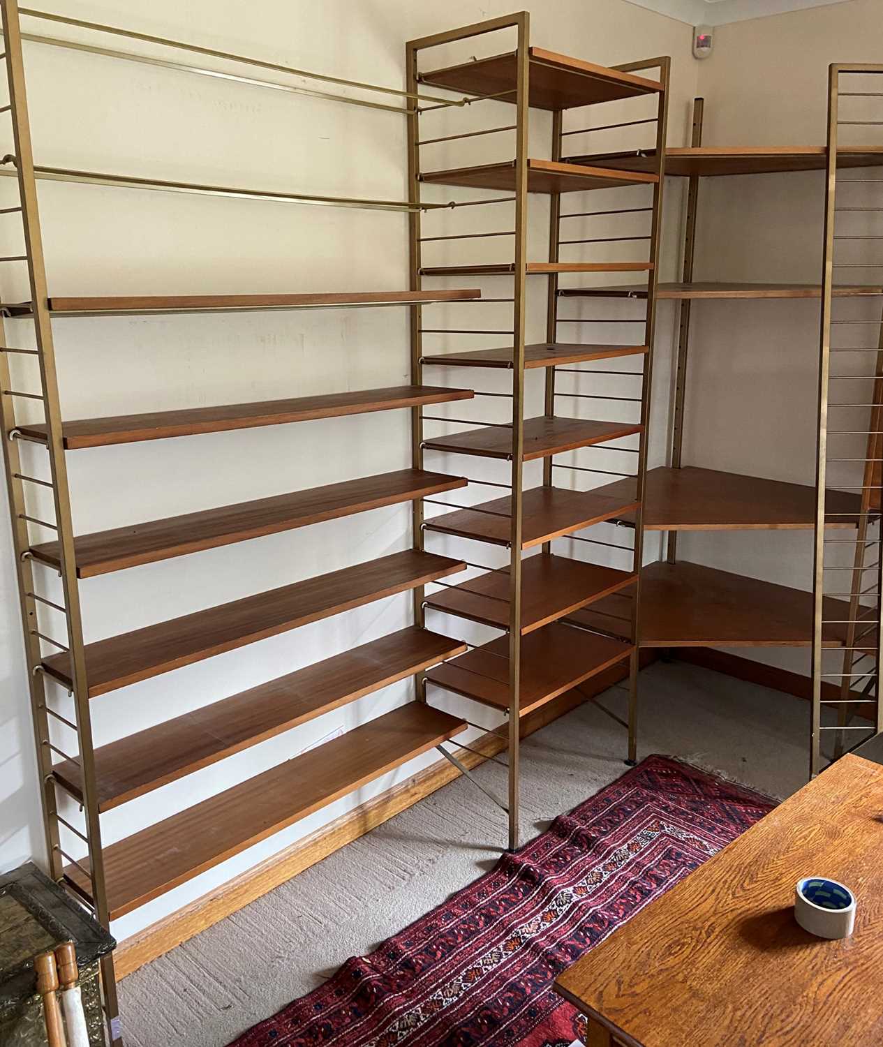 Lot 607 - A collection of teak Staples Ladderax